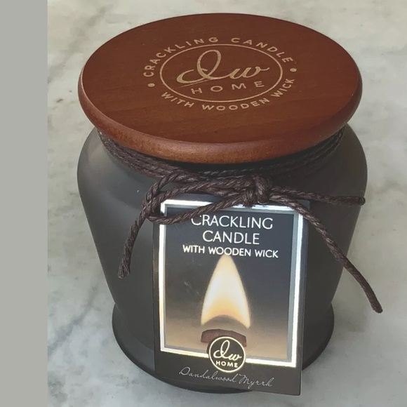 DW HOME CANDLE SANDALWOOD MYRRH WOOD WICK SCENTED NEW - Picture 2 of 3